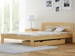 Posteľ Marcelína 140x200 s roštom - masív borovice