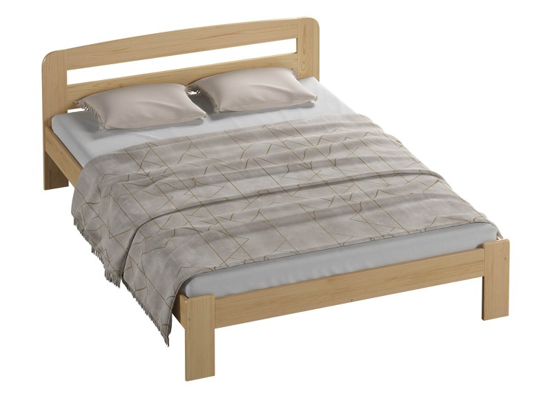 Posteľ Marcelína 140x200 s roštom - masív borovice