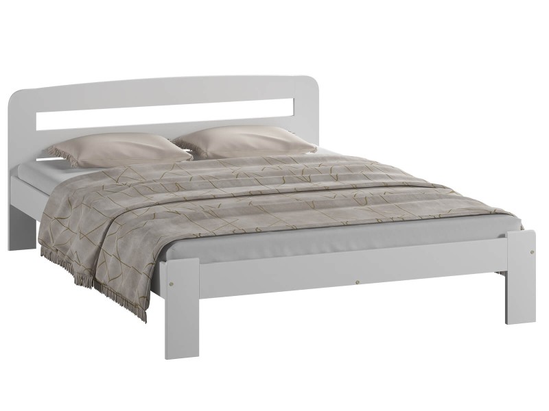 Posteľ borovica Marcelína 120x200 masív biela