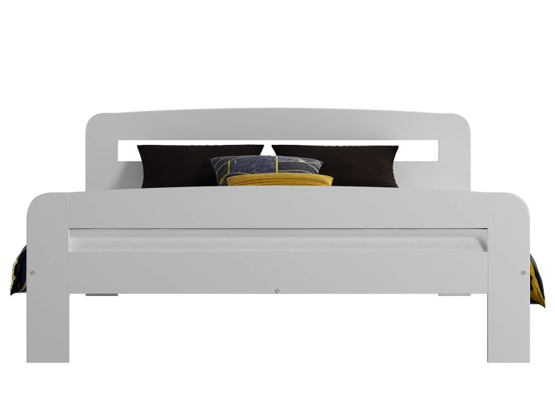 Posteľ borovica Nastěnka 120x200 masív biela