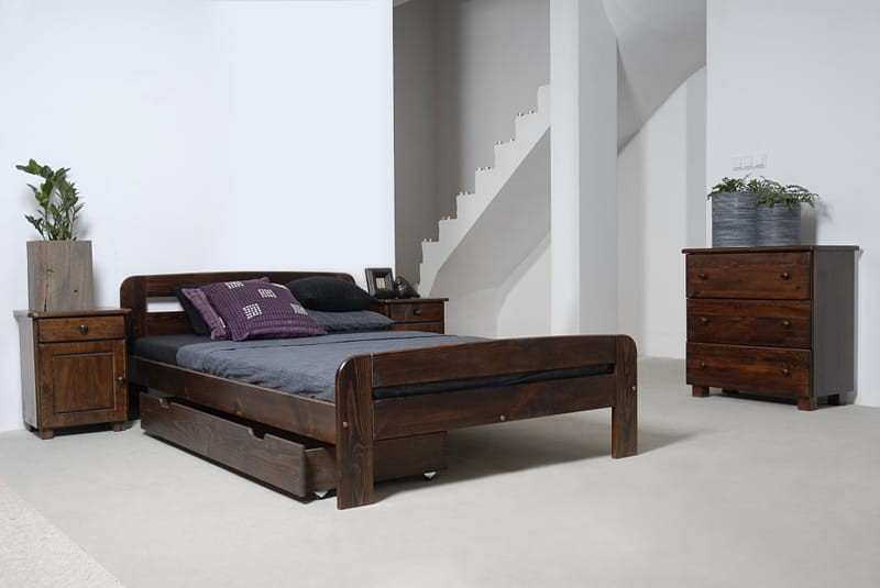 Posteľ orech Nastěnka 140x200