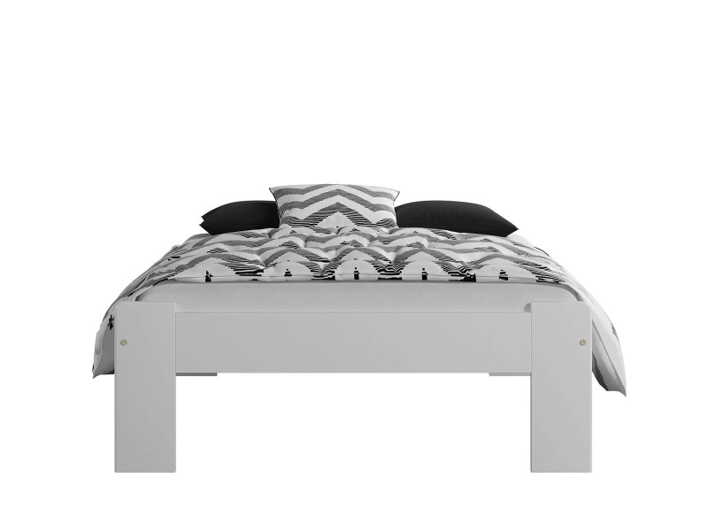 Posteľ borovica Adéla 90x200cm masív biela