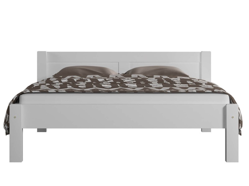 Postel borovice Viktoria 140x200 bílá