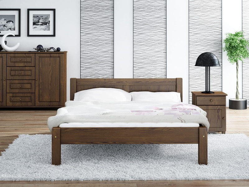 Posteľ orech  Viktoria 140x200