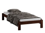 Postel z masivu 90x200 Luisa ořech s roštem