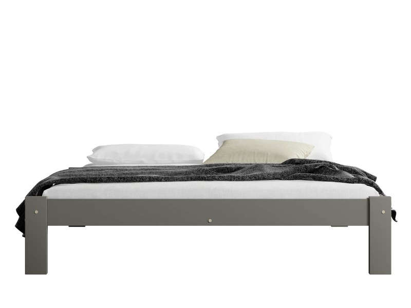 Posteľ šedá Luisa 140x200 masív