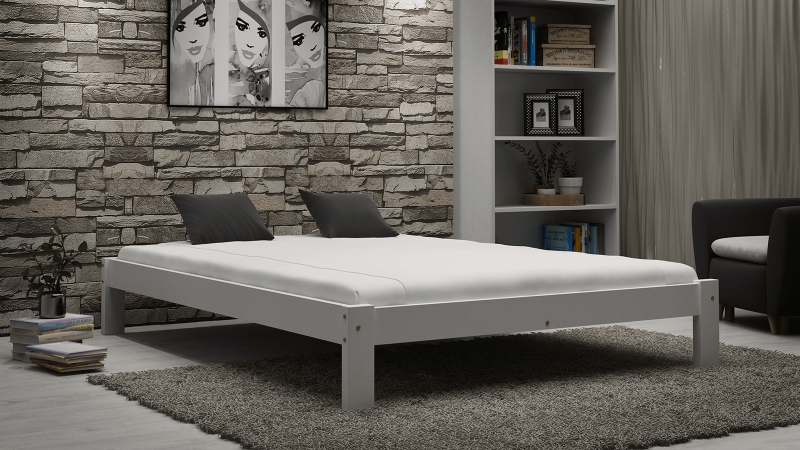 Posteľ biela Luisa 160x200 masív