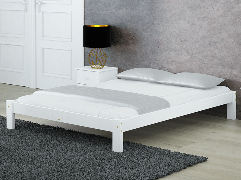 Posteľ biela Luisa 160x200 masív