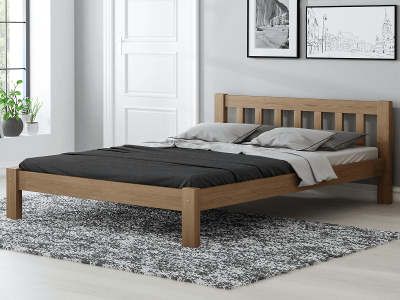 Posteľ Alena dub 120x200 masív