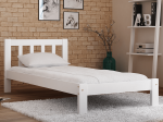 Posteľ Alena biela 90x200 masív