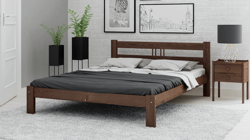 Posteľ ořech Virginia 120x200 masív