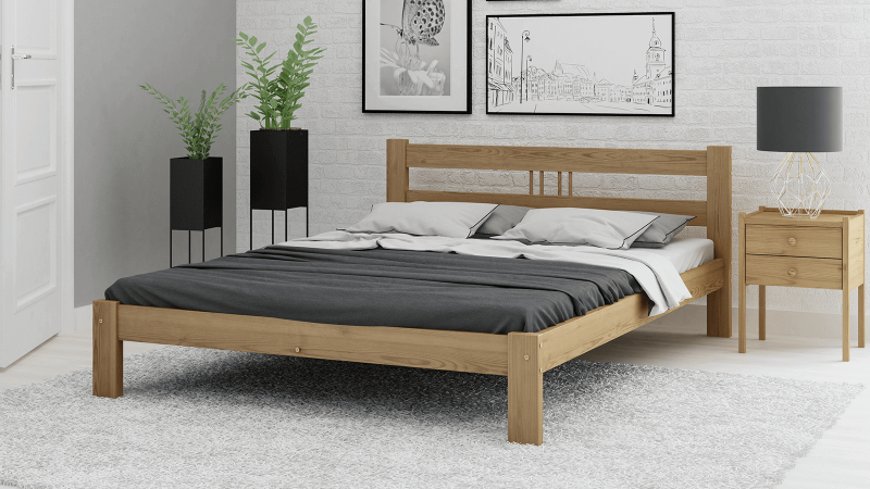 Posteľ ořech Virginia 160x200 masív