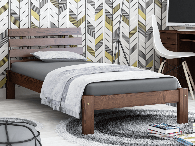 Posteľ ořech Karla 90x200 masív