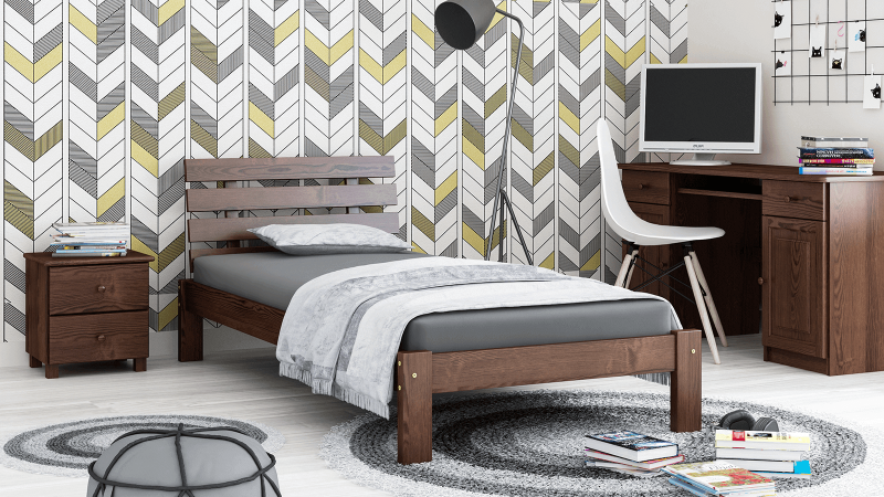 Posteľ ořech Karla 90x200 masív