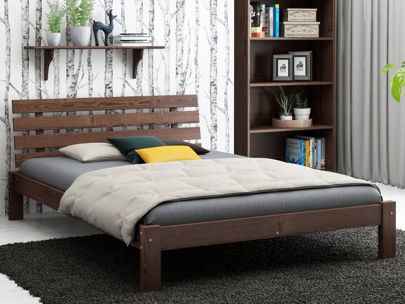 Posteľ ořech Karla 160x200 masív