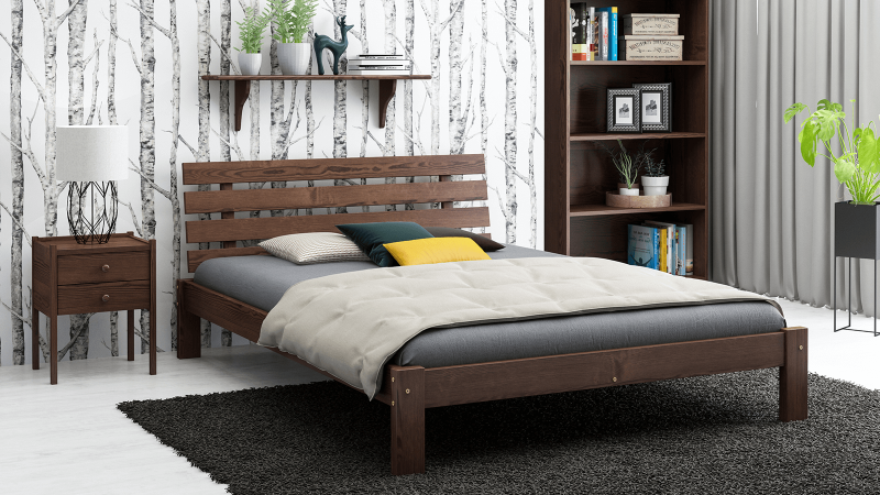 Posteľ ořech Karla 160x200 masív
