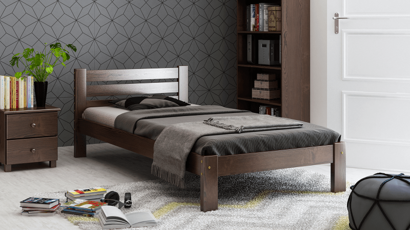 Postel ořech Ajza 90x200