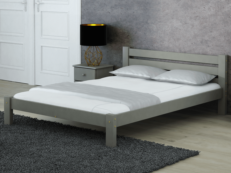 Posteľ masív šedá Ajza 160x200