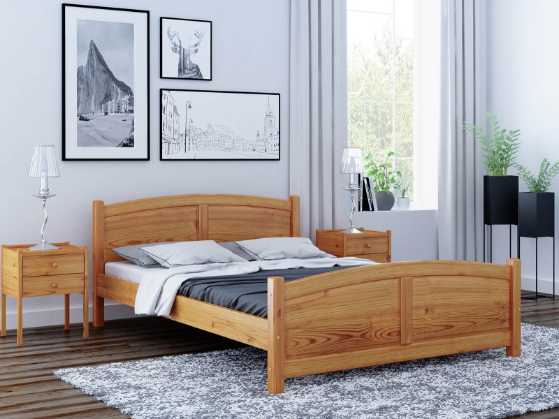 Posteľ borovica Mela 120x200 jelša