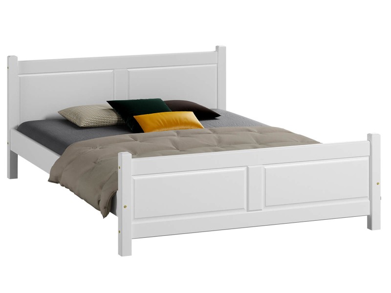 Posteľ borovica Lena 180x200 biela