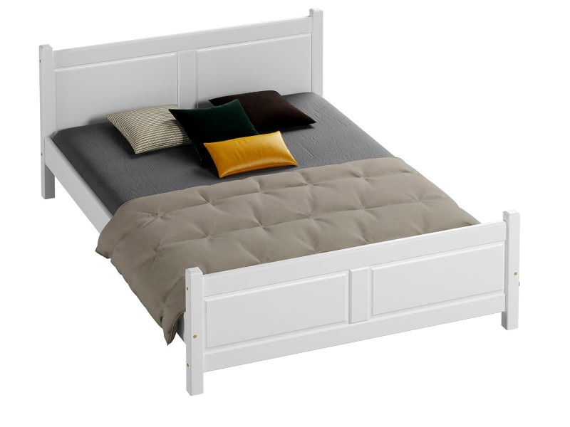 Posteľ borovica Lena 180x200 biela