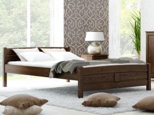 Posteľ borovica Květa 160x200 orech