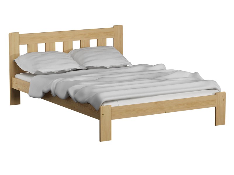 Posteľ z masivu 140x200 Brita borovica s roštom