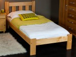 Posteľ z masivu 90x200 Brita  jelša s roštom