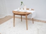 Okrúhly dubový stôl fi120 +35 cm nadstavce Bergen olej intenzívny