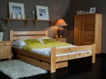 Posteľ z masivu 160x200 Neli jelša s roštom