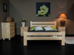 Posteľ z masivu 120x200 Neli borovica s roštom