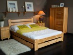 Posteľ z masivu 160x200 Kati jelša s roštom