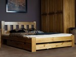 Posteľ z masivu 160x200 Mila dub s roštom