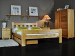 Posteľ z masivu 160x200 Greta jelša s roštom