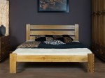 Posteľ z masivu 140x200 Eliza dub s roštom