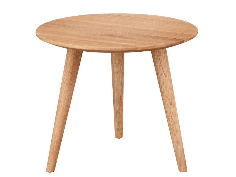 Okrúhly konferenčný stolík 60 cm Reno prírodný dub