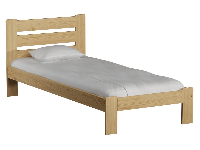 Posteľ z masivu 90x200 Eliza borovica s roštom