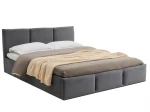 Čalúnená posteľ s úložným priestorom 160x200 TOP Line 7 Grafitová Velvet