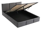 Čalúnená posteľ s úložným priestorom 160x200 TOP Line 7 Grafitová Velvet