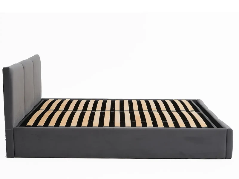 Čalúnená posteľ s úložným priestorom 160x200 TOP Line 7 Grafitová Velvet