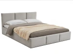 Čalúnená posteľ s úložným priestorom 160x200 TOP Line 7 Šedá Velvet