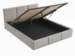 Čalúnená posteľ s úložným priestorom 160x200 TOP Line 7 Šedá Velvet