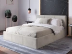 Čalúnená posteľ s úložným priestorom 160x200 TOP Line 7 Šedá Velvet