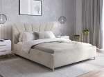 Čalúnená škandinávska posteľ 160x200 Scandi line 3 Šedá Velvet