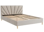 Čalúnená škandinávska posteľ 160x200 Scandi line 3 Šedá Velvet