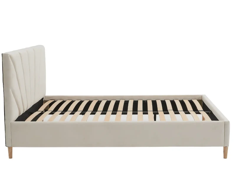 Čalúnená škandinávska posteľ 180x200 Scandi line 3 Béžová Velvet