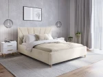 Čalúnená škandinávska posteľ 180x200 Scandi line 3 Béžová Velvet