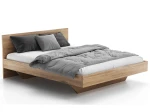 Levitujúca posteľ 140x200 z nábytkovej dosky, dub craft DM2