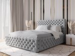 Čalúnená posteľ s úložným priestorom 180x200 šedá PRO line 15