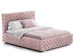 Čalúnená posteľ s úložným priestorom 180x200 ružová PRO line 15